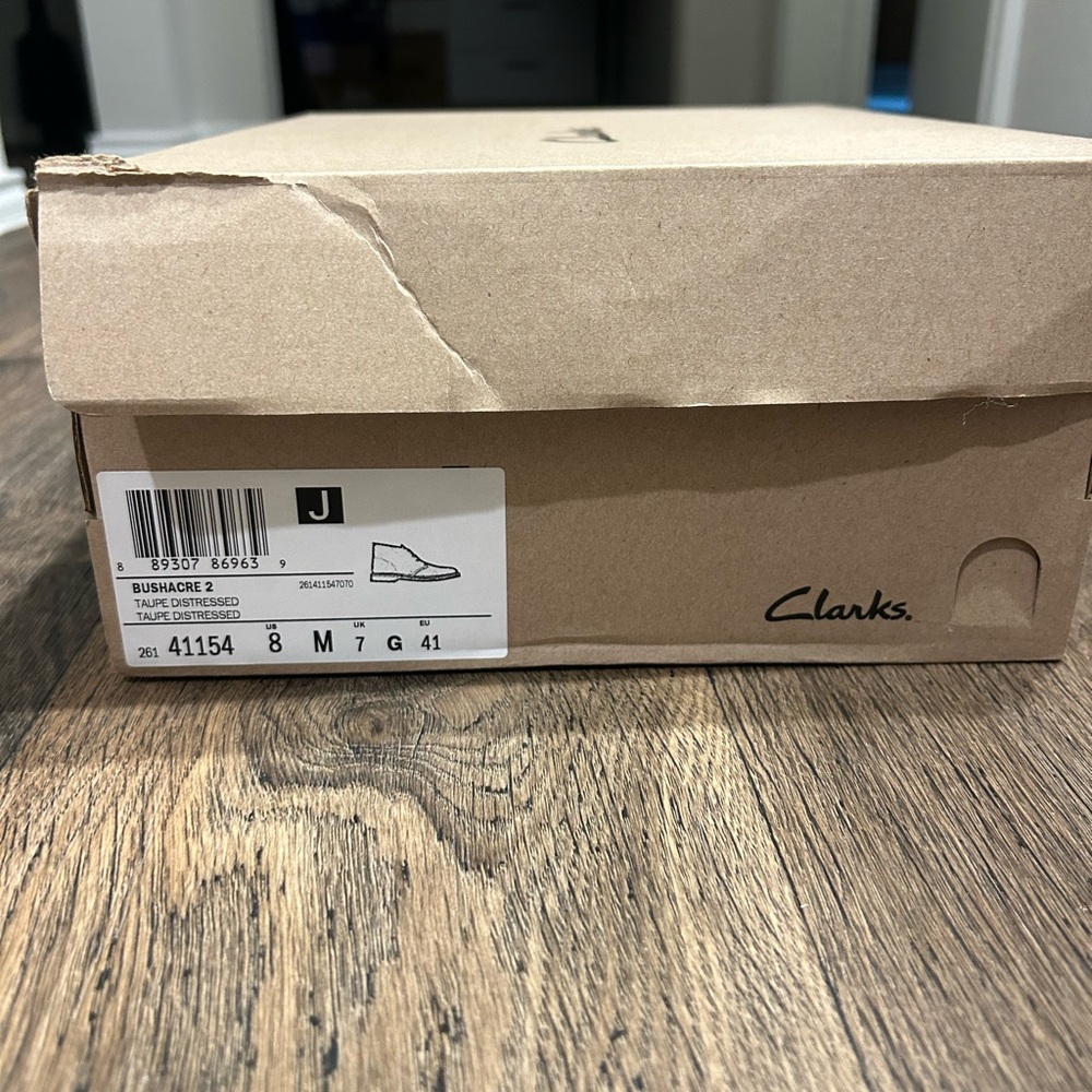 Clarks Men's Bushacre 2 Taupe Distressed - Picture 6 of 6